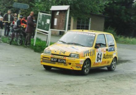 Jacek Sikora i Marek Kaczmarek - Fiat Cinquecento Sporting.